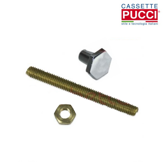 Gambetto in ottone e dadino filettato per cassetta ad incasso Pucci rame - 80009028