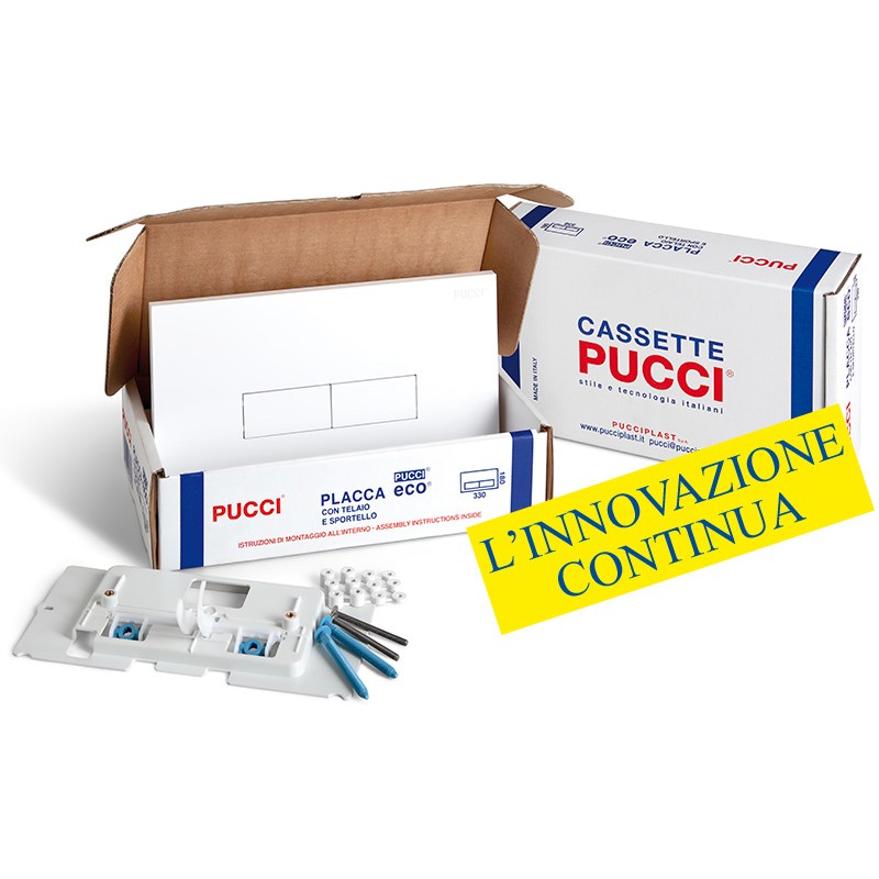 Pucci - Placca ECO con telaio e sportello - 80179560