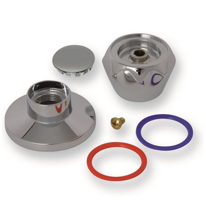 Kit maniglia con vite e cappuccio per rubinetto - universale