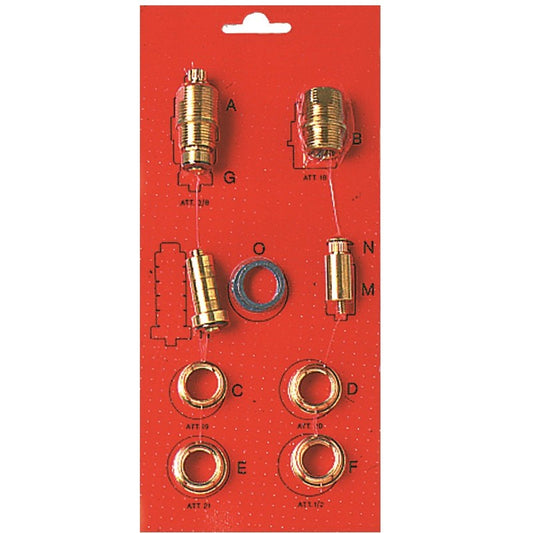 Kit universale vitoni di ricambio con riduzioni e prolunghe per rubinetti