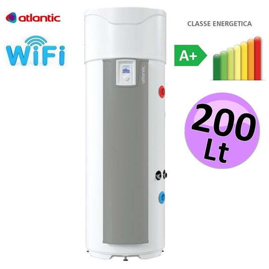 Scaldabagno a basamento in pompa di calore 200 lt EXPLORER COZY Atlantic - elettrico termodinamico classe A+ con resistenza ausiliaria
