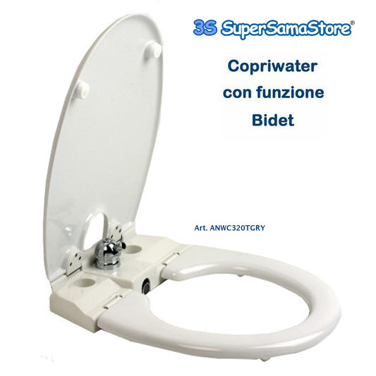 COPRIWATER con BIDET sedile universale con funzione BIDET INCORPORATO art.320TGRY