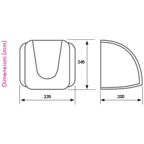 Asciugamani elettrico a fotocellula KALIECO 30A Aspira Fantini Cosmi