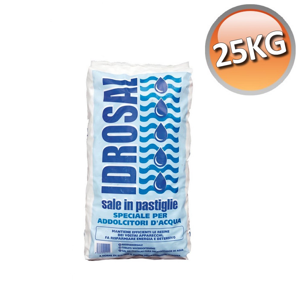 Sale in pastiglie per addolcitore e depuratore acqua - 25 KG di sali