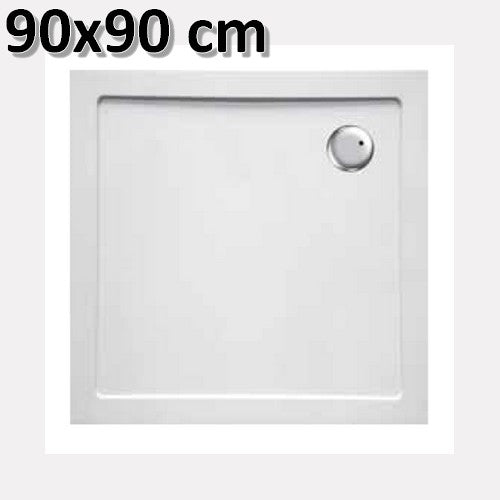 Piatto doccia in acrilico 90x90 cm - ultra piatto altezza 3,5 cm