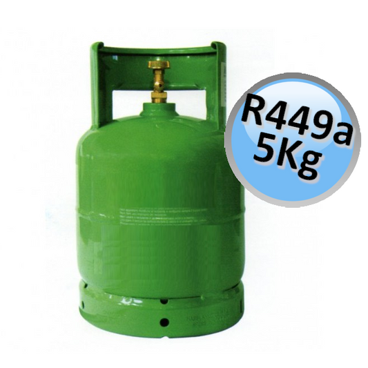 Bombola gas R449A - 5 Kg netti - sostituto a basso GWP di R404A e R507