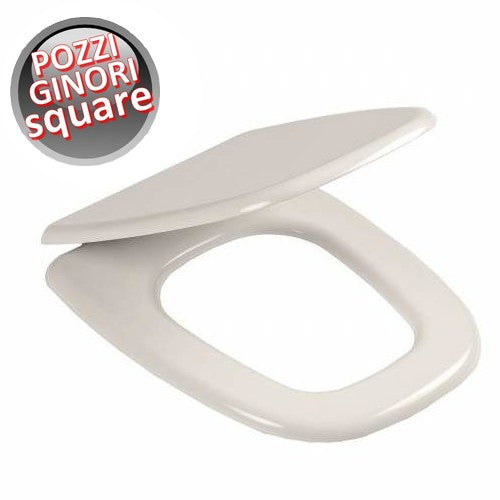 Sedile per vaso WC Square Pozzi Ginori - coprisedile compatibile ERCOS PONSI