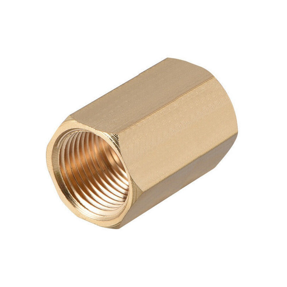 Adattatore raccordo in ottone per riduttore di CO2 / O2 e bombola Azoto attacco F-F W 21.8 x 1/14 RHE - C5419001