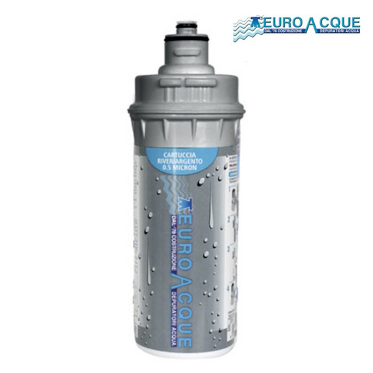 Cartuccia ARGENTO/S microfiltrante autonomia 11.000 lt con attacco rapido  - EUROACQUE