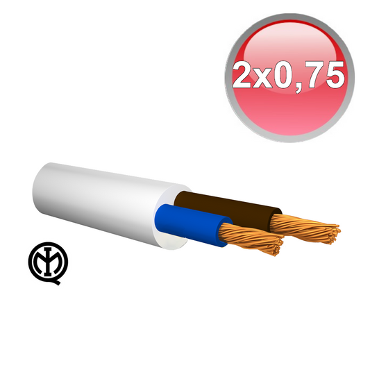Cavo filo elettrico bipolare FS16 FROR - 2 X 0,75 mmq - prezzo al Metro