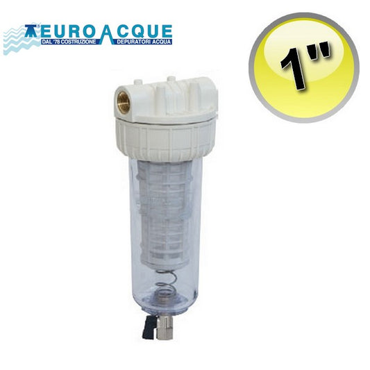 Filtro in plastica pulente con attacco da 1'' FF