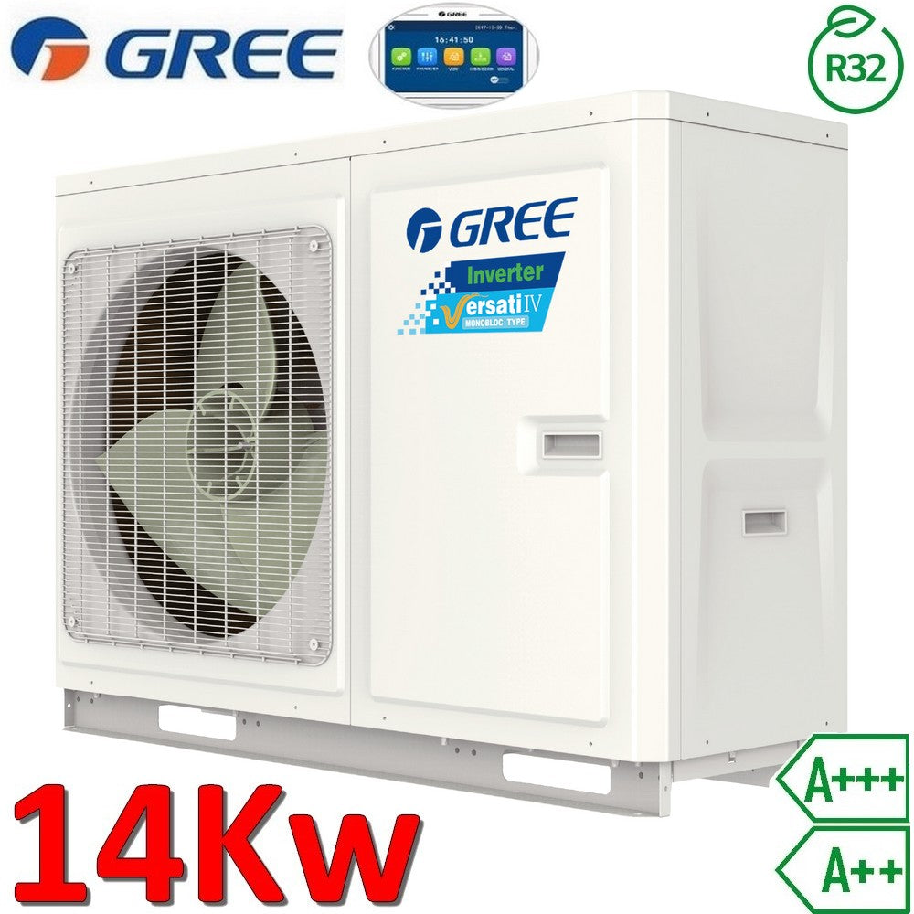 Pompa di calore monoblocco aria acqua Gree Versati IV - R32 14,0 Kw 1 PH