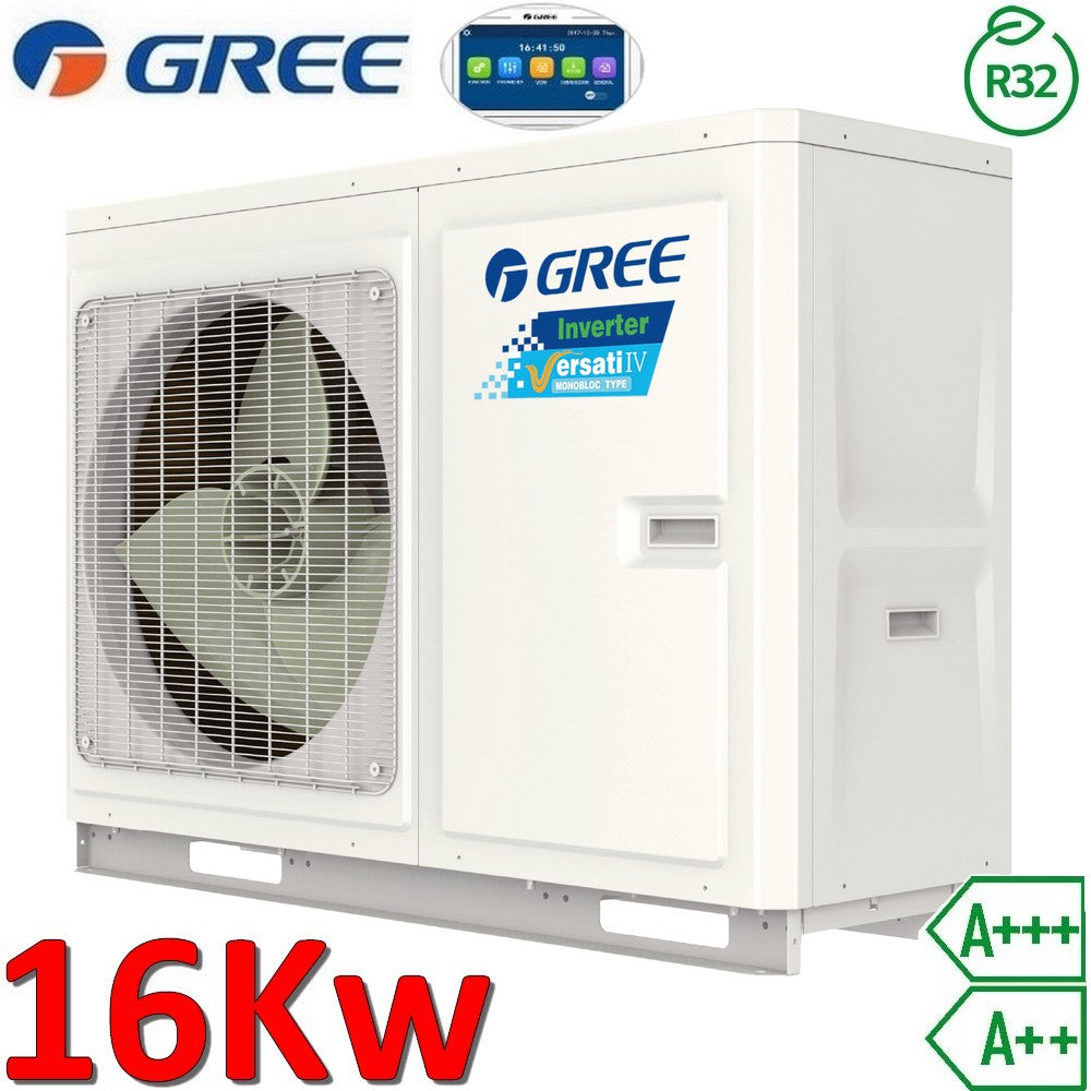 Pompa di calore monoblocco aria acqua Gree Versati IV - R32 16,0 Kw 1 PH