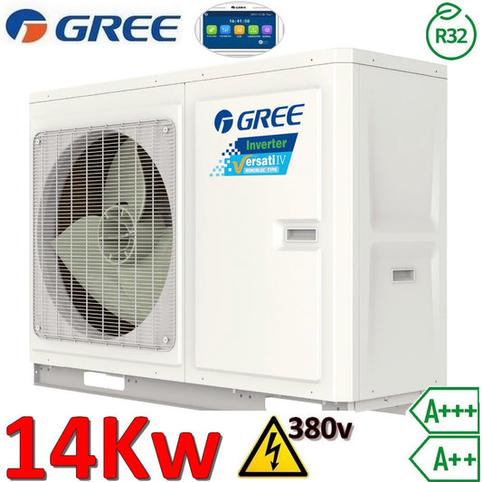 Pompa di calore monoblocco aria acqua Gree Versati IV - R32 14,0 Kw 3 PH 380v