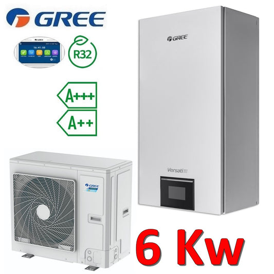 Pompa di calore aria acqua Gree Versati III Split R32 6,0 Kw 1 PH