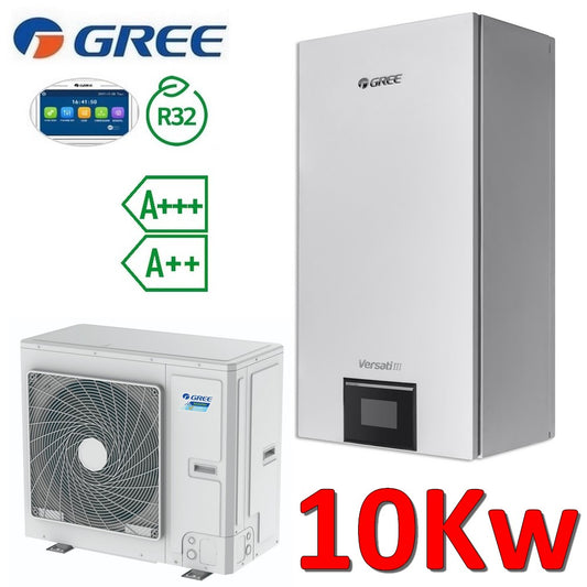 Pompa di calore aria acqua Gree Versati III Split R32 10,0 Kw 1 PH