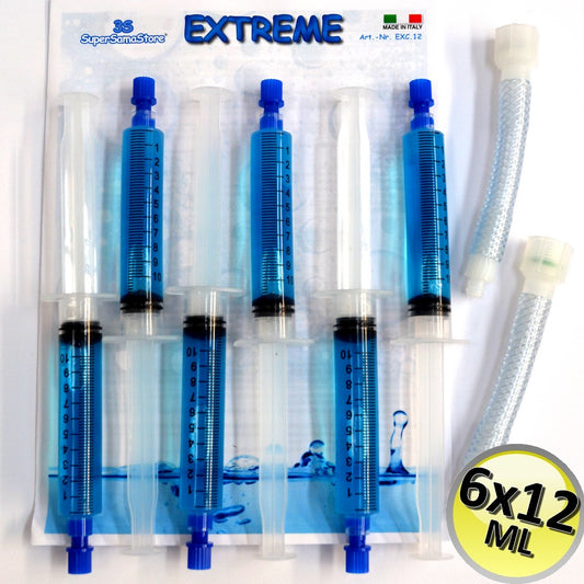 Autosigillante turafalle Extreme - 6 cartucce da 12 ML + adattatori a tubo in plastica