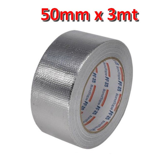 FIRE TAPE nastro benda isolante adesivo alluminio rinforzo in fibra di vetro - resistente alte temperature