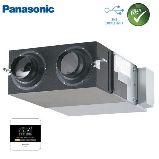 Panasonic recuperatore di calore 250 m3/h centralizzato VMC - comando a parete incluso