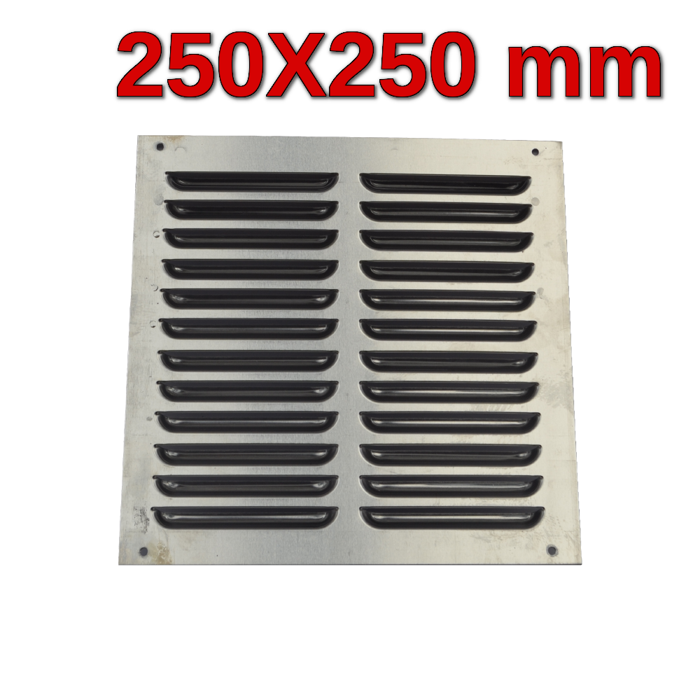 Griglia in alluminio areazione aria 25x25 cm quadrata ventilazione