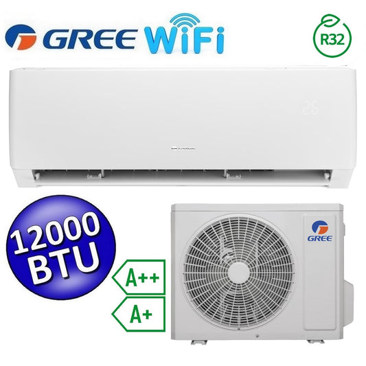 Gree - Climatizzatore mono inverter PULAR 12000 Btu classe A++/A+ funzione wi-fi R32