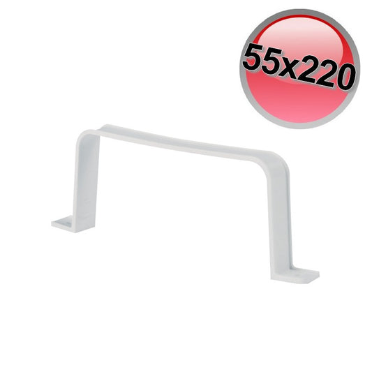 Collare fissaggio per condotto aria rettangolare 55x220 mm per VMC cappa cucina