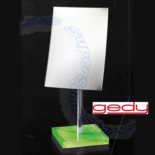 Specchio ingranditore d'appoggio verde - RAINBOW GEDY