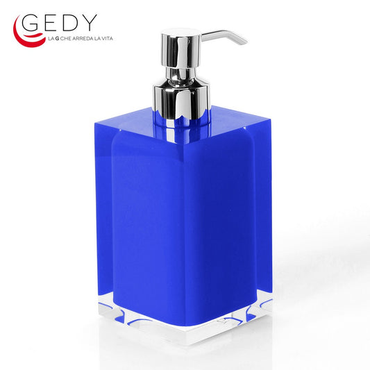 Dosasapone erogatore in metallo RAINBOW color blu