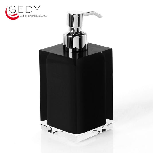 Dosasapone erogatore in metallo RAINBOW color nero