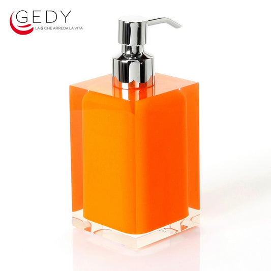 Dosasapone erogatore in metallo RAINBOW color arancio