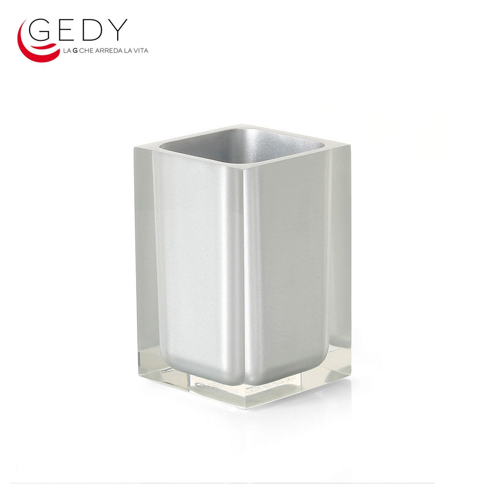 Bicchiere portaspazzolini RAINBOW color grigio