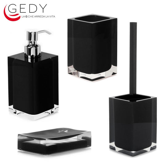 Serie completa 4 pezzi RAINBOW color nero