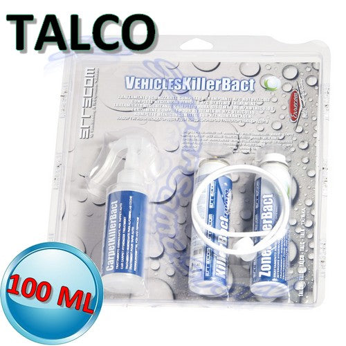 Veichles killer bact - igienizzante 100 ML TALCO con carpet