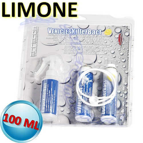 Veichles killer bact - igienizzante 100 ML LIMONE con carpet