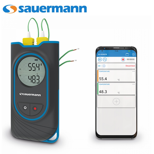 SAUERMANN Si-TT3 - Termometro WIRELESS a doppio ingresso Temperatura thermocoppia K