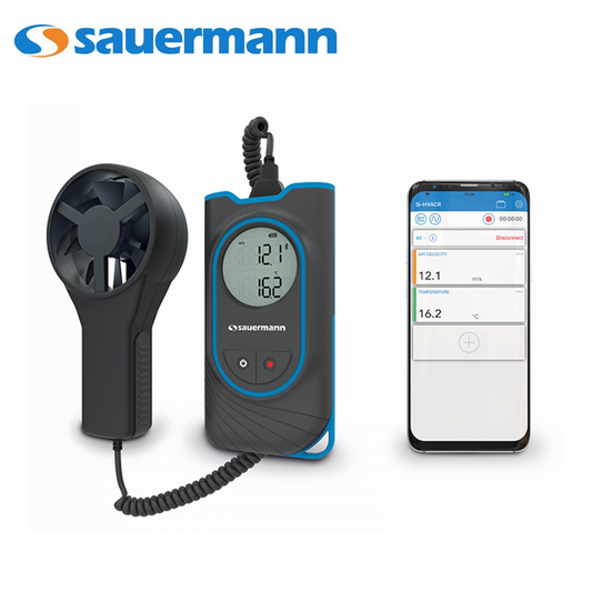 SAUERMANN Si-VV3 - Termometro anemometro WIRELESS ad elica con sonda a ventolino