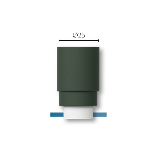 Raccordo antinsetto dritto per tubo rigido ? 25 mm - verde - TAI.025