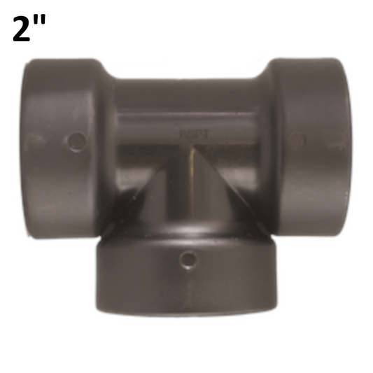 TEE T 2'' FFF in PP polipropilene con Oring di tenuta