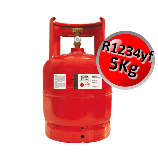 BOMBOLA GAS REFRIGERANTE R1234YF - 5 Kg. A BASSO GWP PER AUTOVETTURE