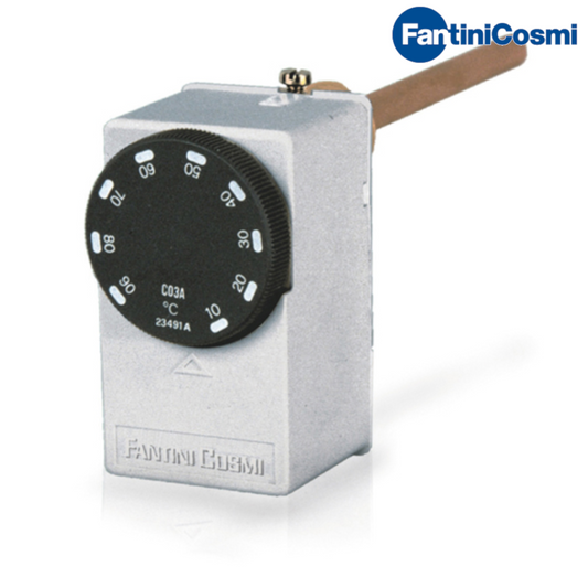 C03A3 - Termostato ad immersione range 10 ÷ 90° C con guaina per l'immersione nel fluido da controllare