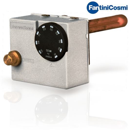 C07A3M - Bitermostato di regolazione e di blocco a sicurezza positiva per caldaie ed impianti di riscaldamento