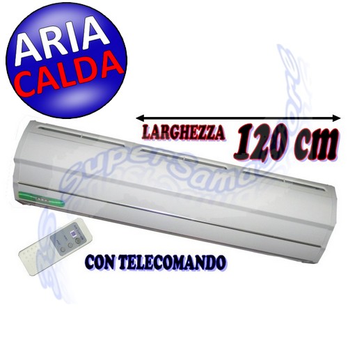 Barriera d'aria elettrica cm.120 riscaldata con resistenza