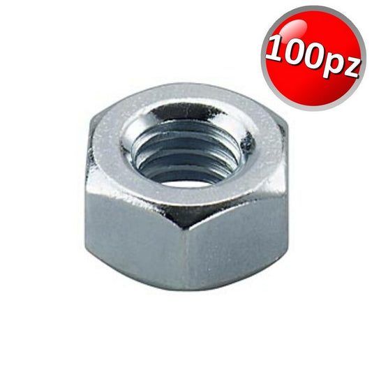 Dado esagonale M8 zincato UNI5588  - SCATOLA 100 pz