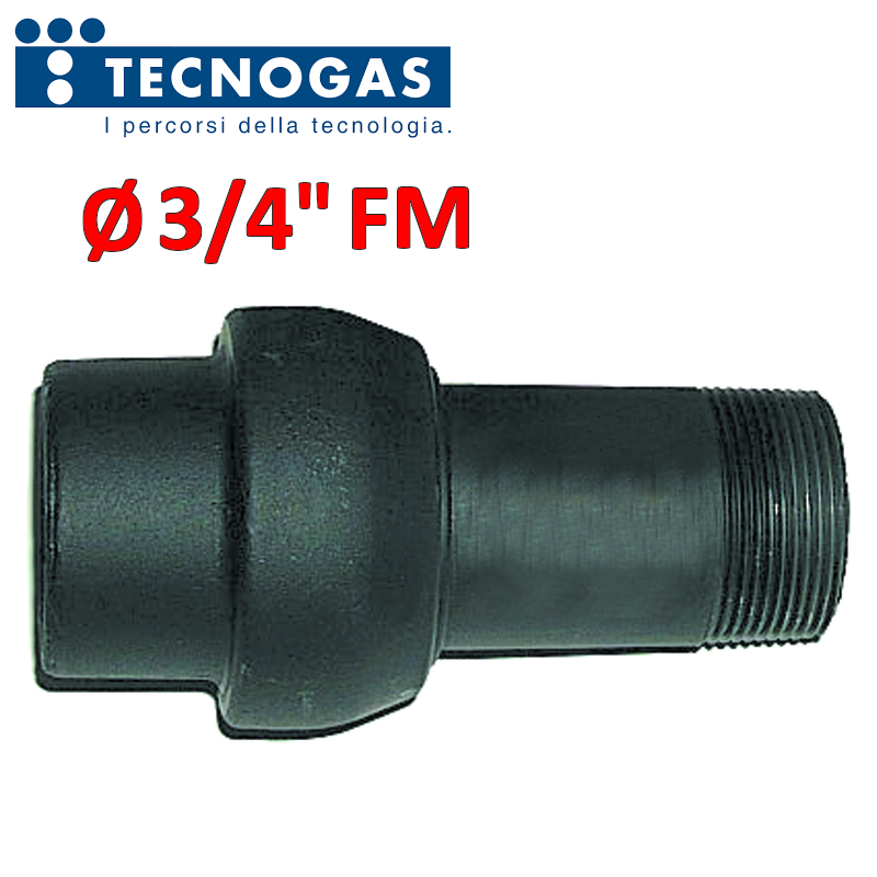 Giunto isolante dielettrico MF ? 3/4'' PN10 idoneo per utenze Gas e Acqua