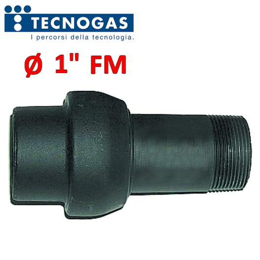 Giunto isolante dielettrico MF ? 1'' PN10 idoneo per utenze Gas e Acqua