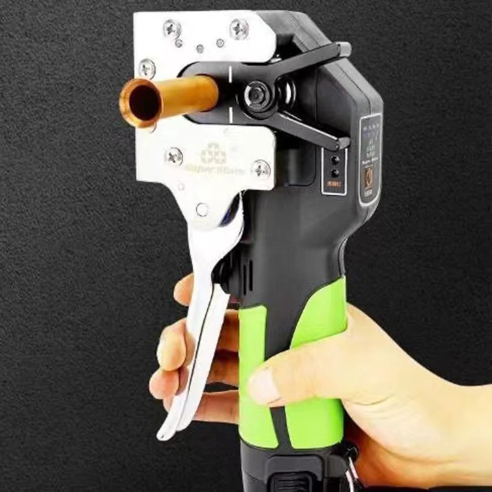 CARTELLATRICE ELETTRICA A BATTERIA PER TUBI IN RAME CONDIZIONATORI 5 DIME 1/4''-3/8''-1/2''-5/8''-3/4''