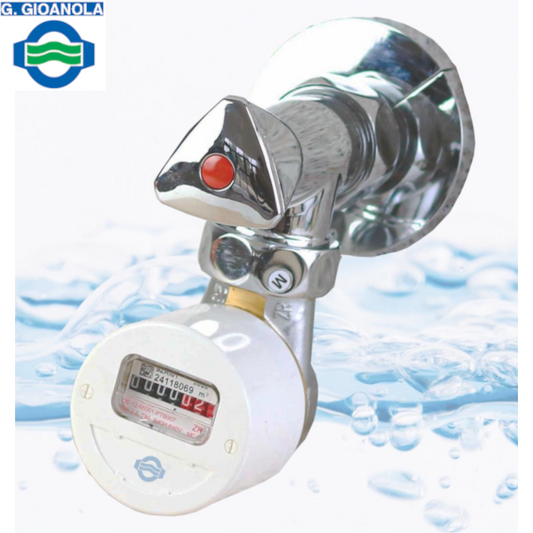 CONTATORE SARC/15 Q3 2,5 T90 DA 1/2'' + KIT ADATTATORI E PROLUNGHE PER SOSTITUZIONE RUBINETTO AD INCASSO