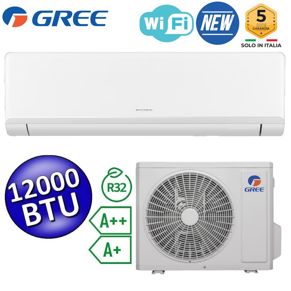 GREE set Climatizzatore mono inverter NEWARI 12000 Btu A++/A+ WiFi