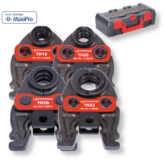 SET DI 4 GANASCE COMPACT PER PRESSATRICE ADATTE AL MULTISTRATO TH 16-20-26-32 mm ROTHENBERGER