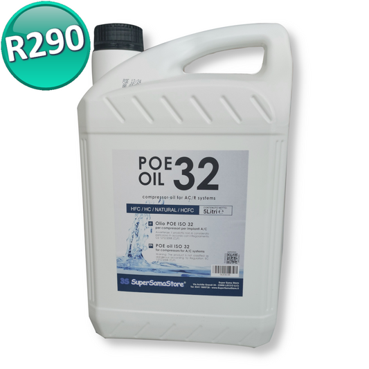 OLIO LUBRIFICANTE PER COMPRESSORE POE 32 TANICA DA 5 LITRI